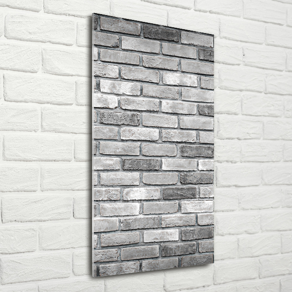 Print on a a glass Brick wall