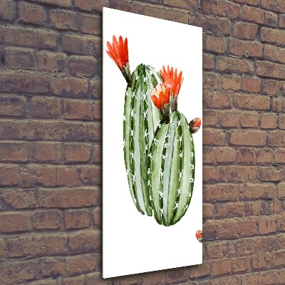 Wall art on glass Cacti