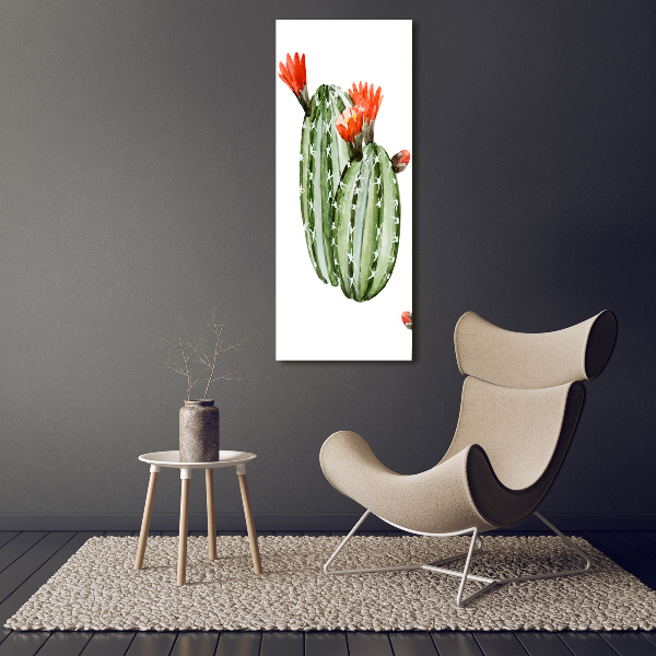 Wall art on glass Cacti