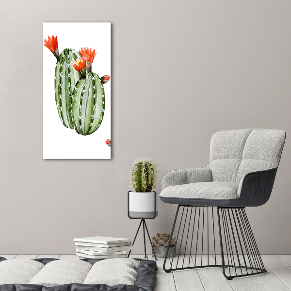 Wall art on glass Cacti