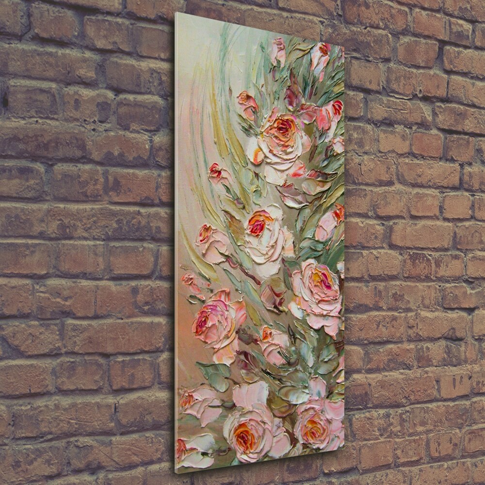 Photo printed on glass Roses