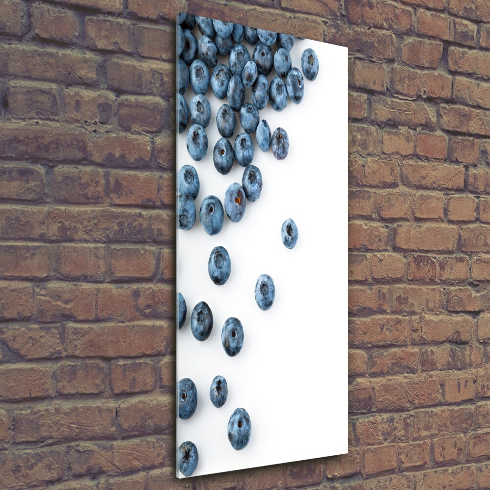 Glass picture wall art Berries