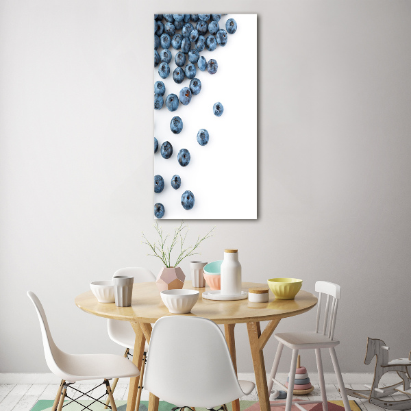 Glass picture wall art Berries