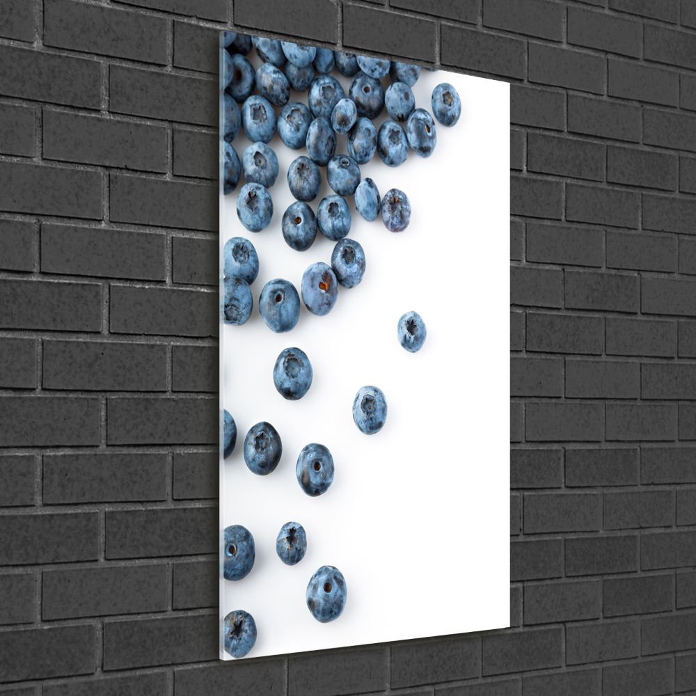 Glass picture wall art Berries