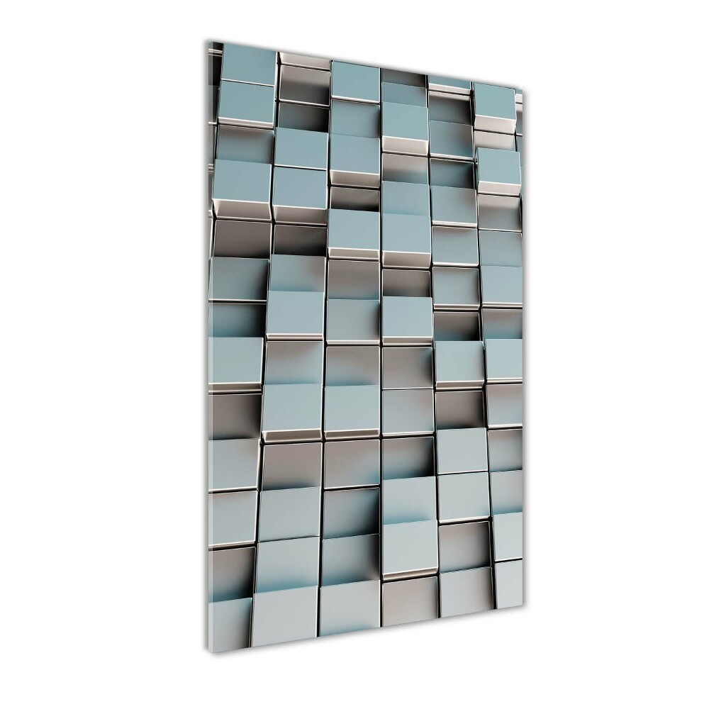 Glass wall art Cube wall