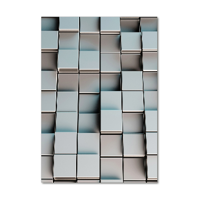 Glass wall art Cube wall