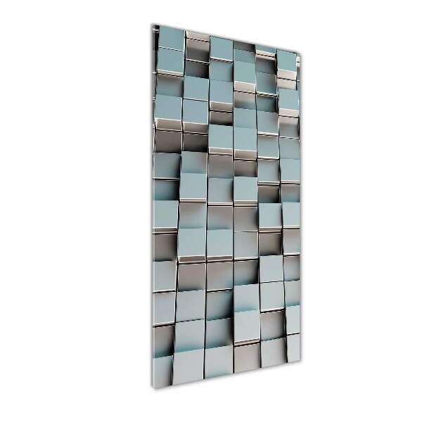 Glass wall art Cube wall