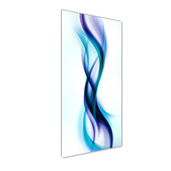 Glass wall art Wave abstraction