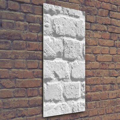 Photo printed on glass Brick wall