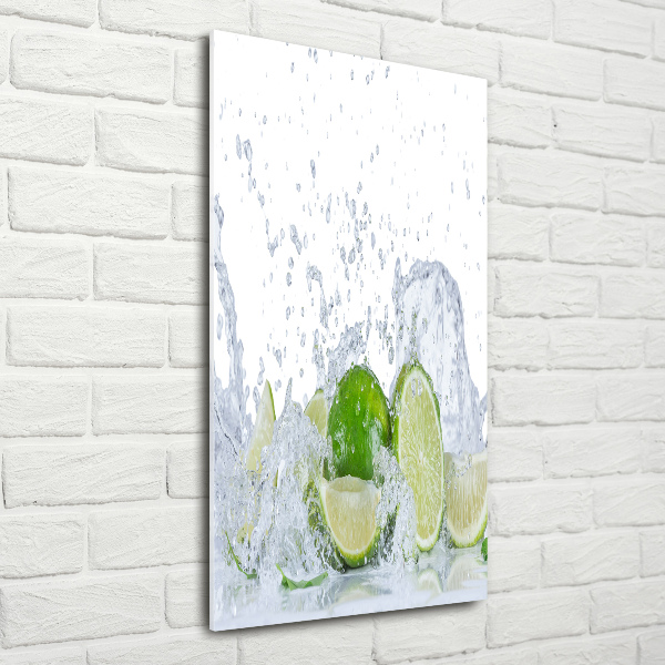 Photo printed on glass Lime