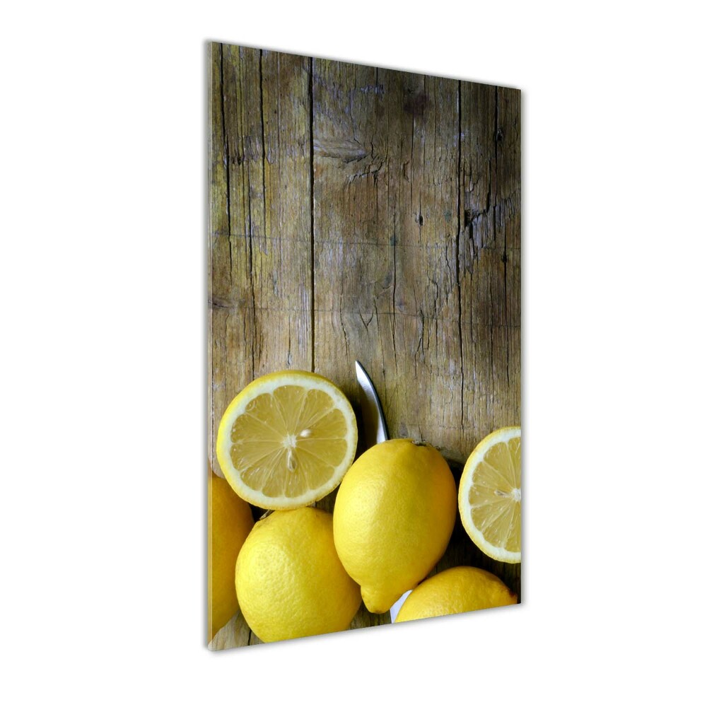 Photo printed on glass Lemons