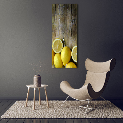 Photo printed on glass Lemons