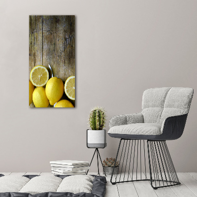 Photo printed on glass Lemons