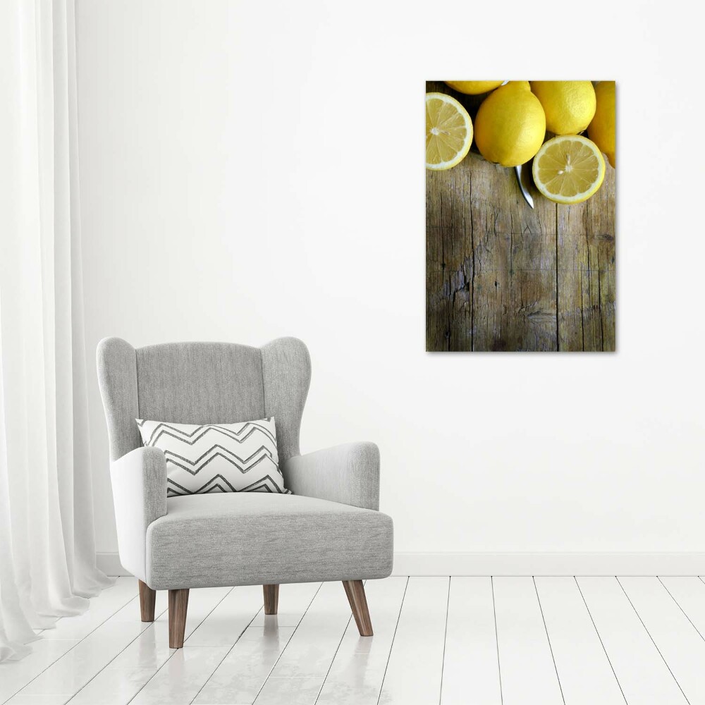 Photo printed on glass Lemons