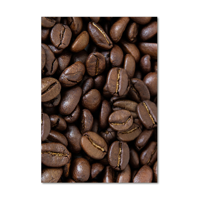 Glass picture wall art Coffee beans