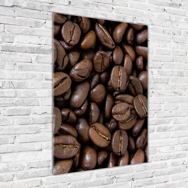 Glass picture wall art Coffee beans