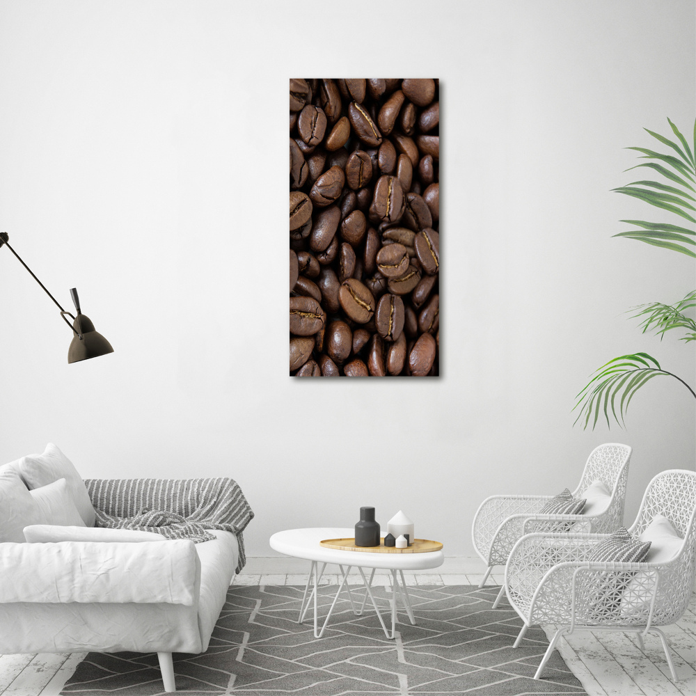 Glass picture wall art Coffee beans