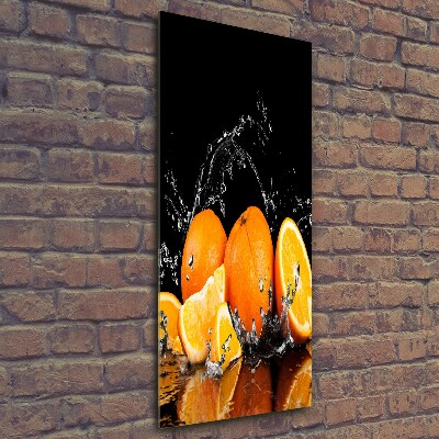 Photo printed on glass Oranges