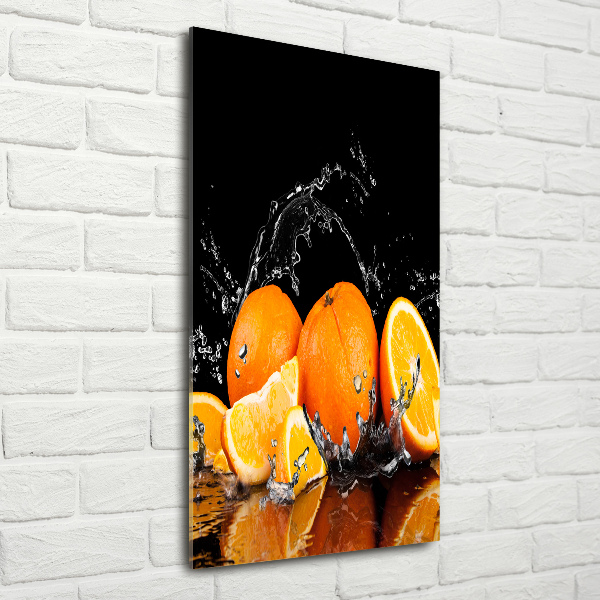 Photo printed on glass Oranges