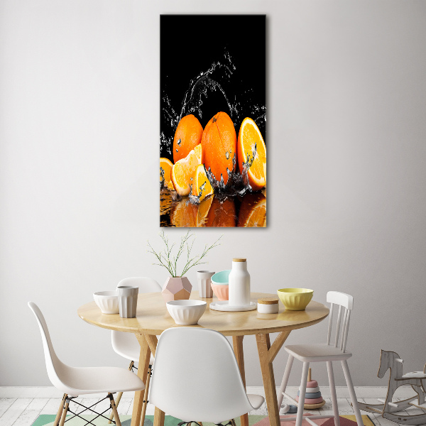 Photo printed on glass Oranges