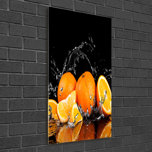 Photo printed on glass Oranges