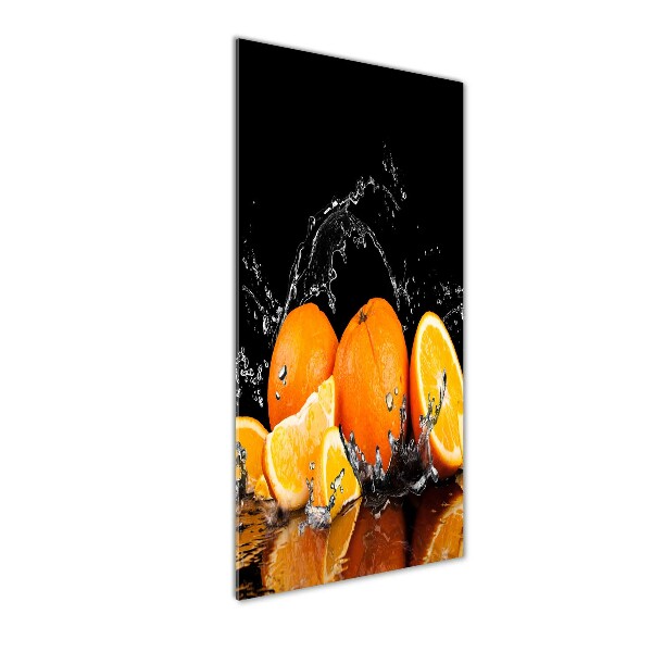 Photo printed on glass Oranges