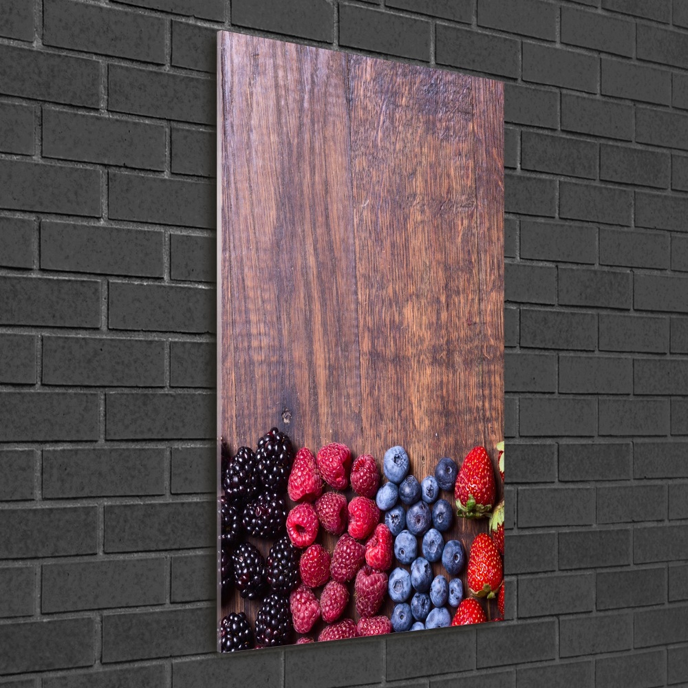 Photo printed on glass Forest fruits