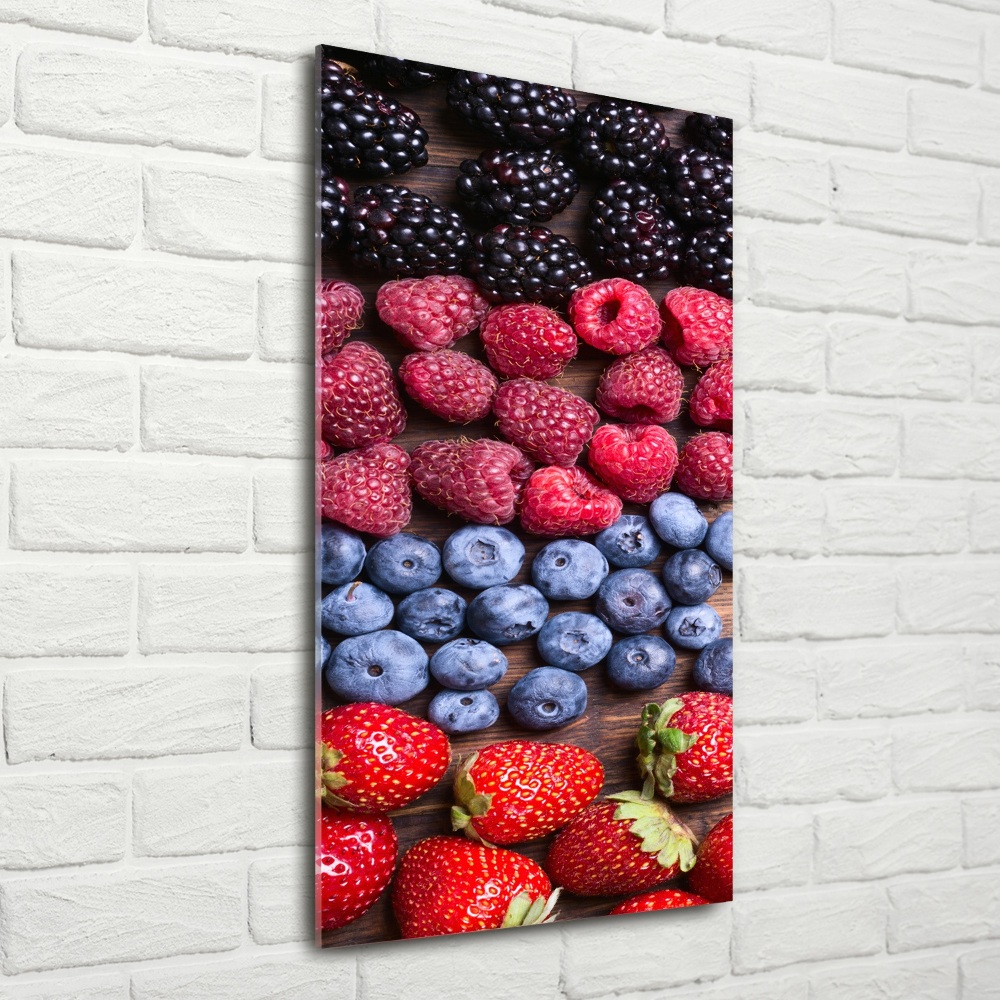 Photo printed on glass Forest fruits