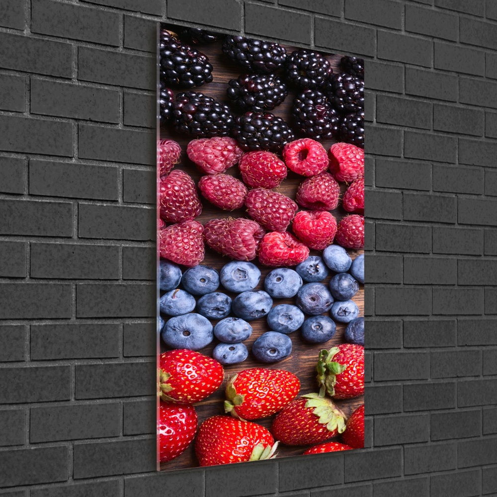 Photo printed on glass Forest fruits