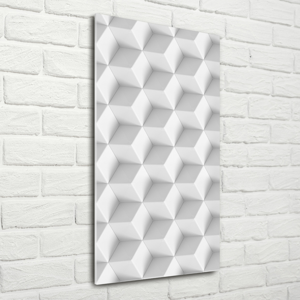 Glass wall art 3D abstraction