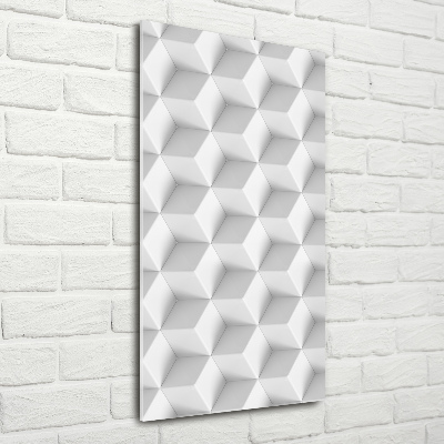 Glass wall art 3D abstraction