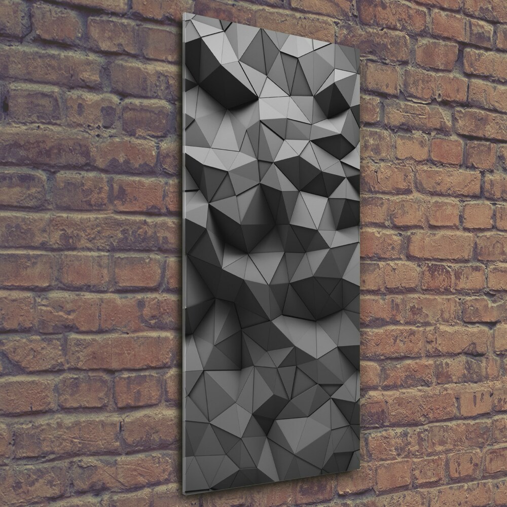 Print on a a glass Abstract 3D background