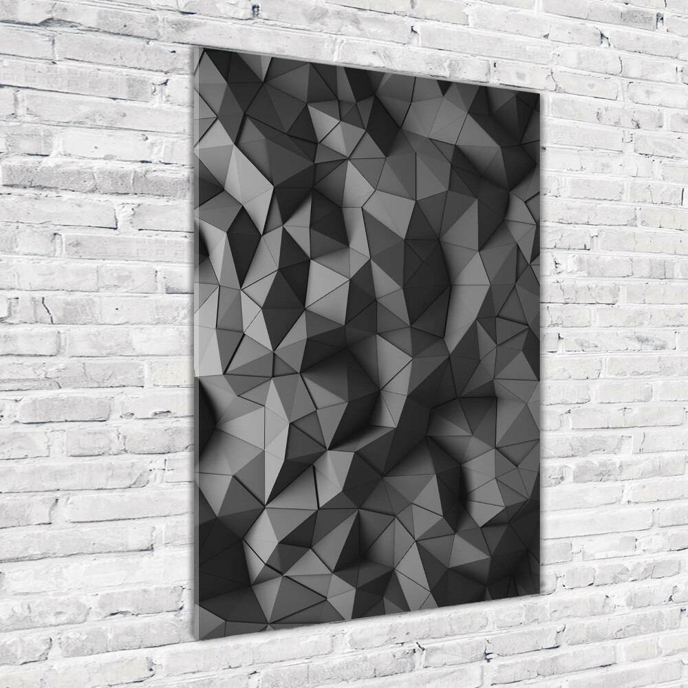 Print on a a glass Abstract 3D background