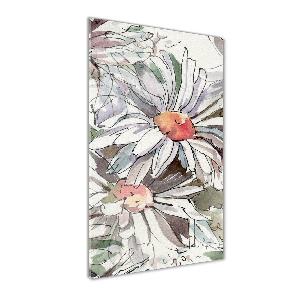 Wall art on glass Daisy