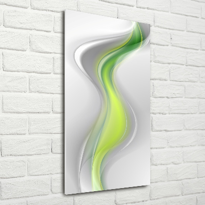 Print on a a glass Wave abstraction