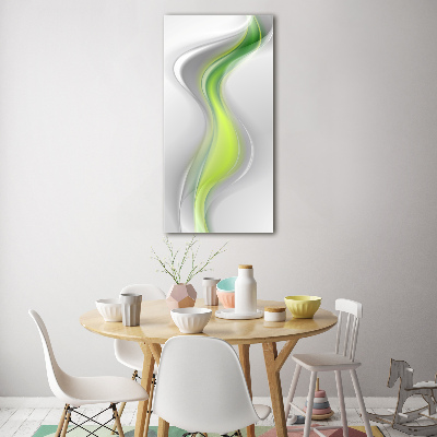 Print on a a glass Wave abstraction