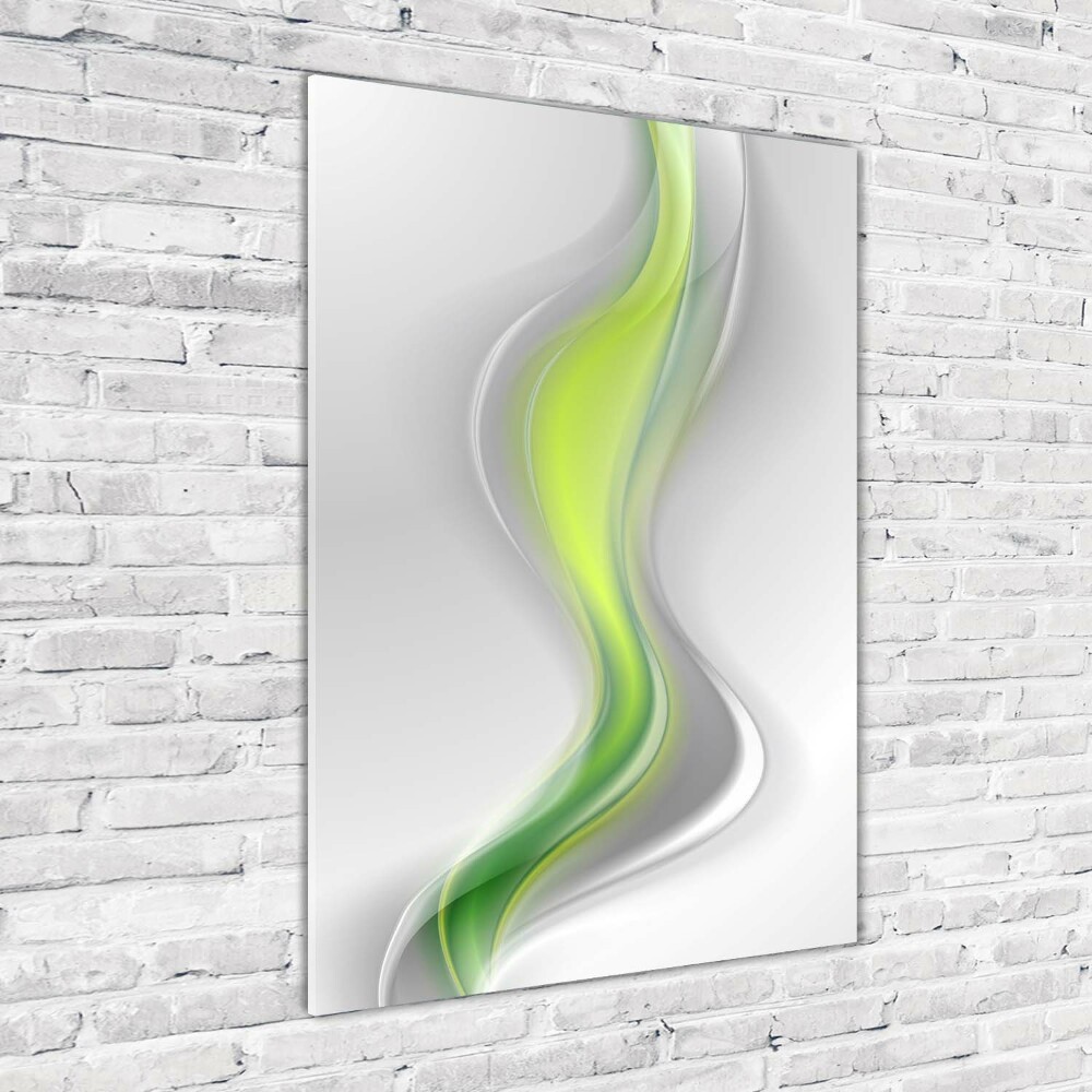 Print on a a glass Wave abstraction