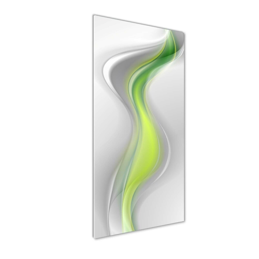 Print on a a glass Wave abstraction