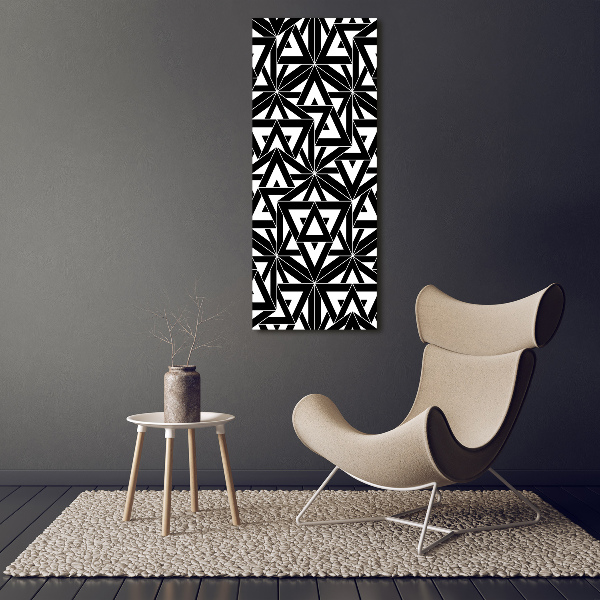 Photo printed on glass Geometric background