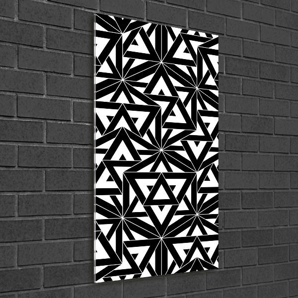 Photo printed on glass Geometric background