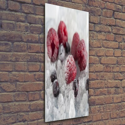 Photo printed on glass Frozen fruit