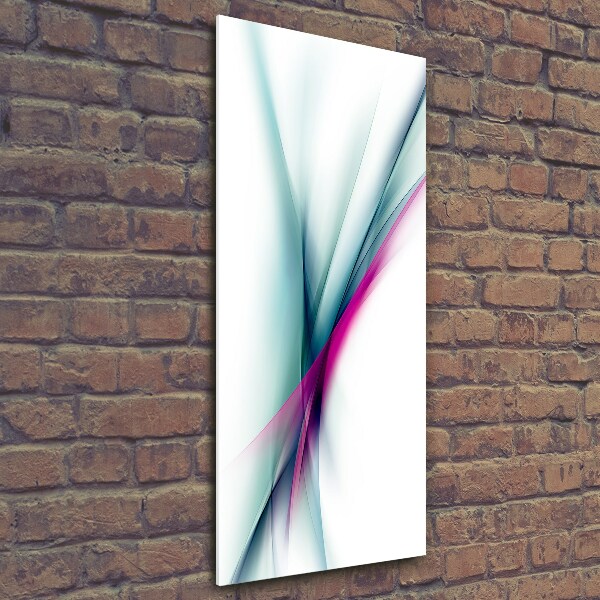 Print on a a glass Wave abstraction