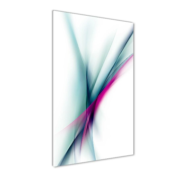 Print on a a glass Wave abstraction