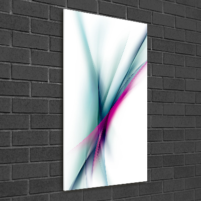 Print on a a glass Wave abstraction