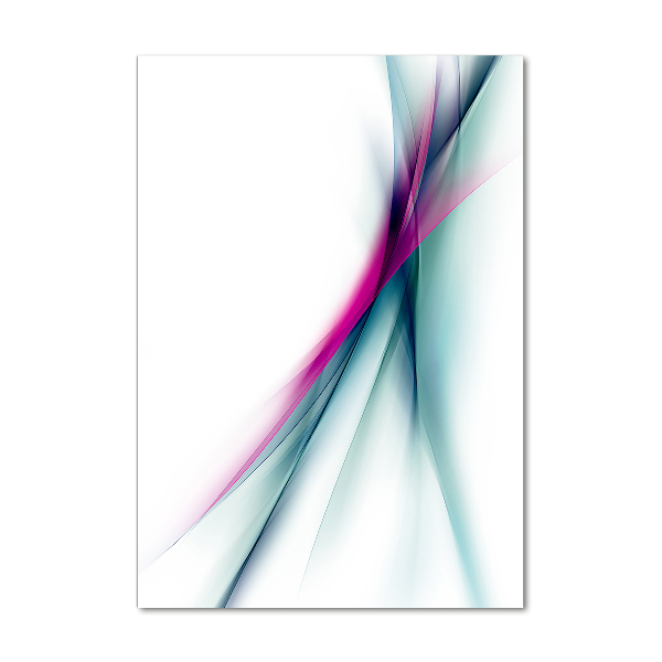 Print on a a glass Wave abstraction