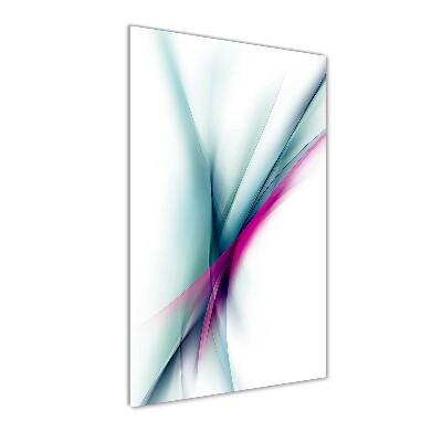 Print on a a glass Wave abstraction