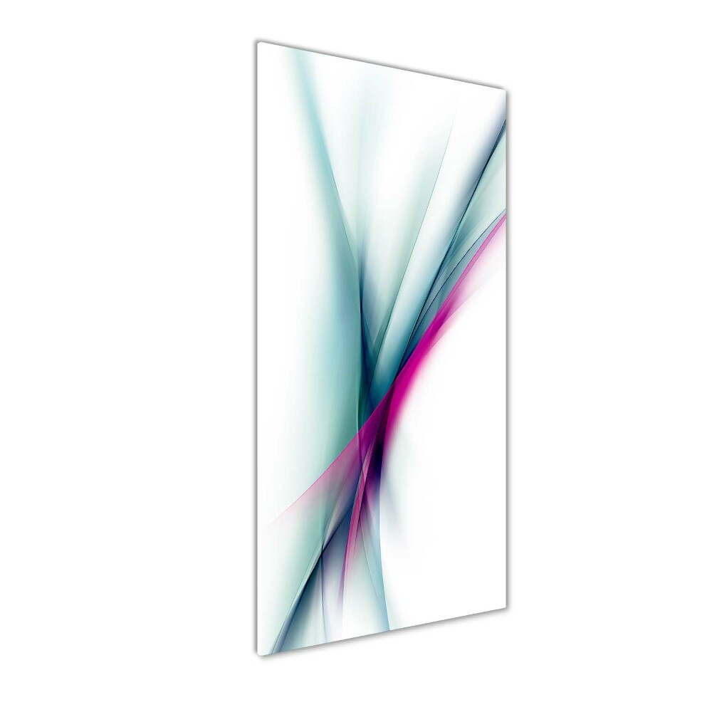 Print on a a glass Wave abstraction