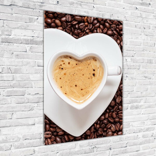 Glass picture wall art Cup of coffee