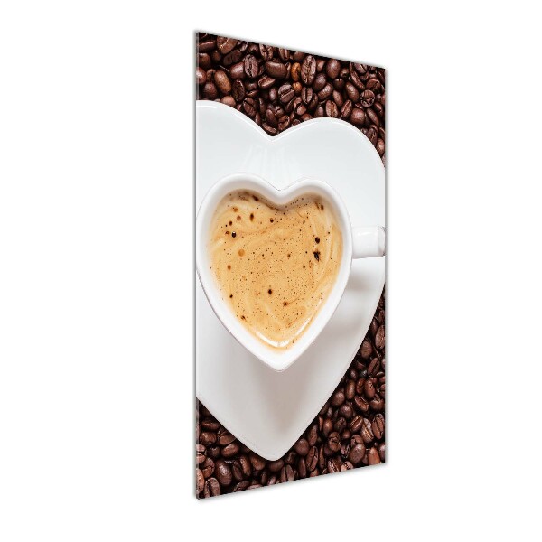 Glass picture wall art Cup of coffee