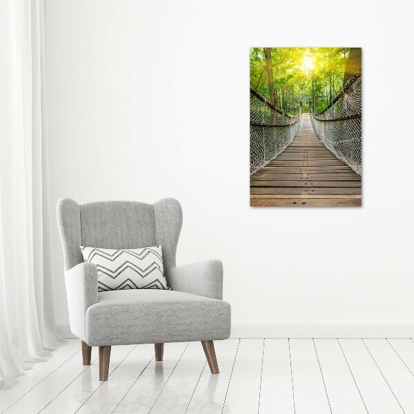 Print on a a glass Hanging bridge